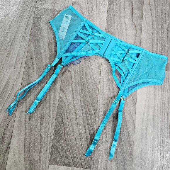 NWT Ann Summers Camille Teal Suspender Garter Belt Size S - Picture 5 of 6